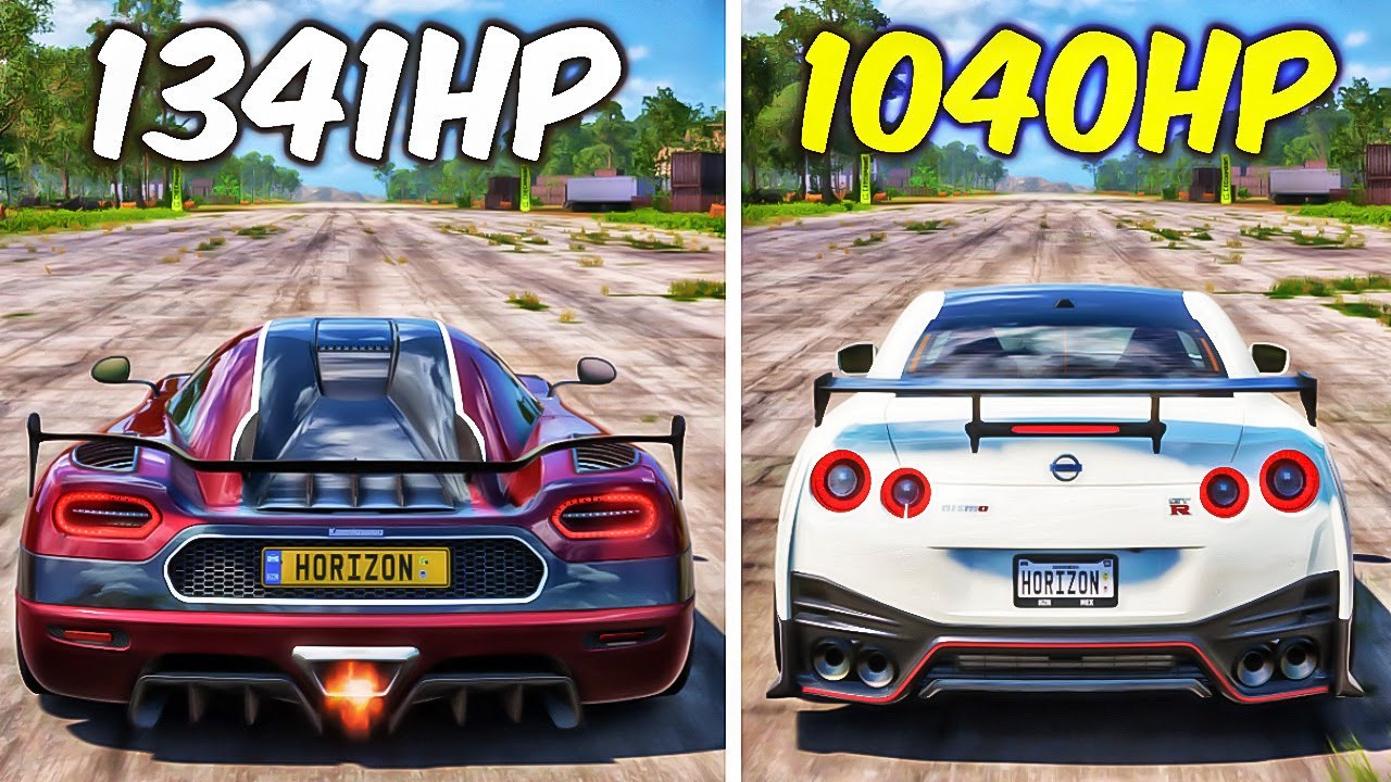 FH5 DRAG RACE! KOENIGSEGG AGERA RS Vs NISSAN GT-R NISMO