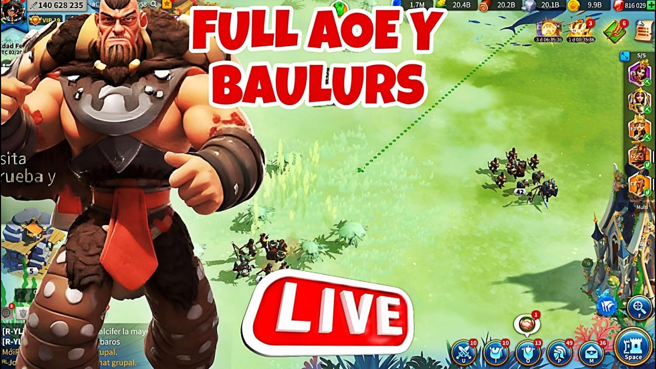 BARBAROS AOE Y FULL RECOLECCION DE GEMAS - arequipa en emergencia  - RISE OF KINGDOMS
