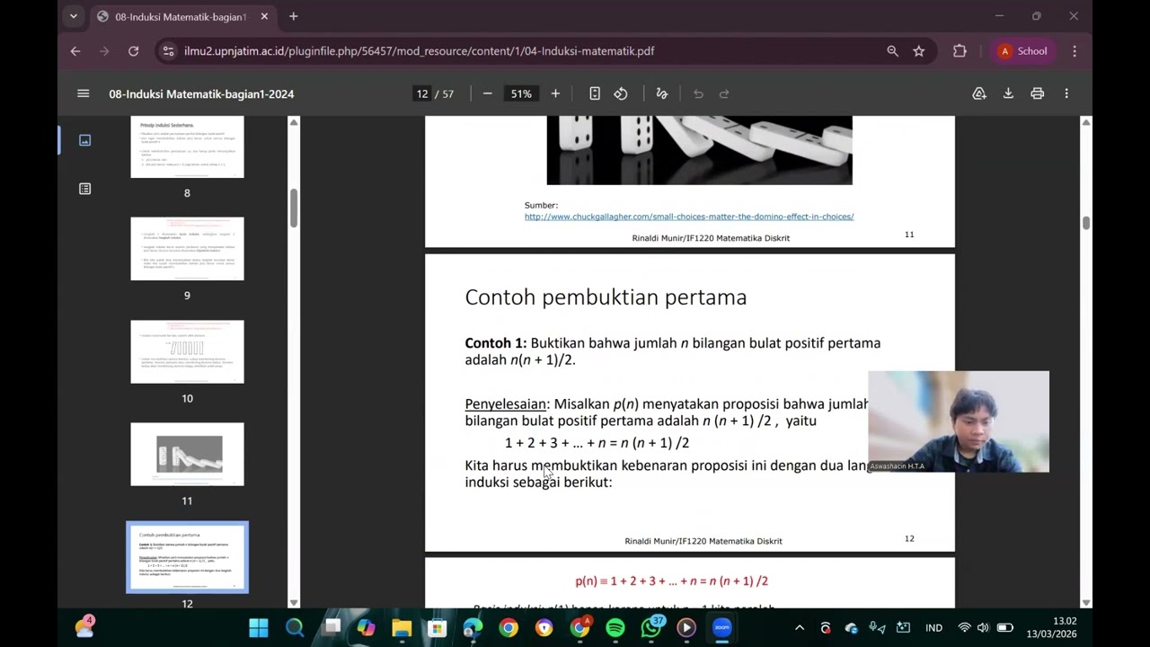 PENGENALAN INDUKSI MATEMATIKA (25081010160 ASWASHACIN HIDRAGYRUM TAHTA AURUM)