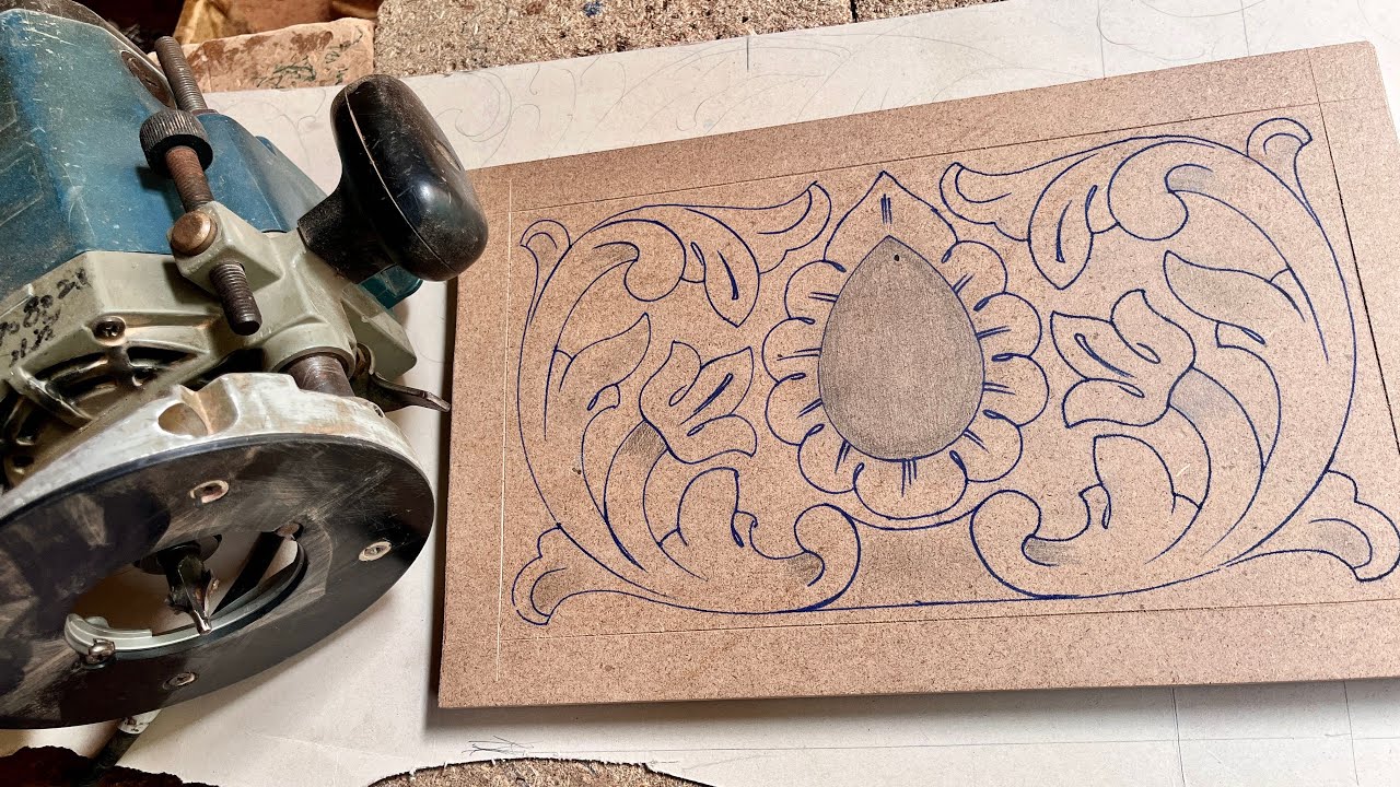 Wood Carving Door Design | Floral CNC Router Design on MDF | Indian Style Woodwork