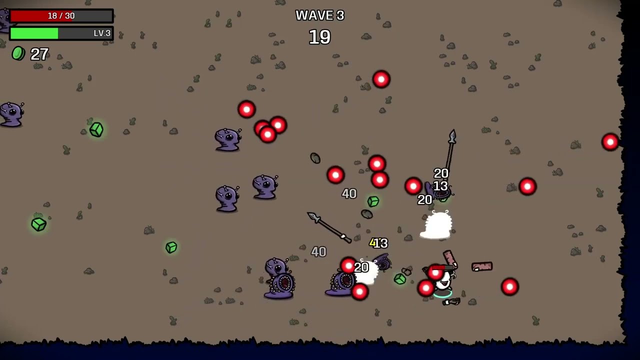 Fisherman + Slingshot: Random Weapon Winstreak #1 (Brotato)