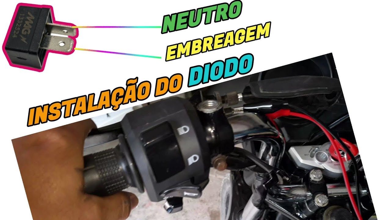 DIODO do Neutro e embreagem| instalação passo a passo, Motos Honda!