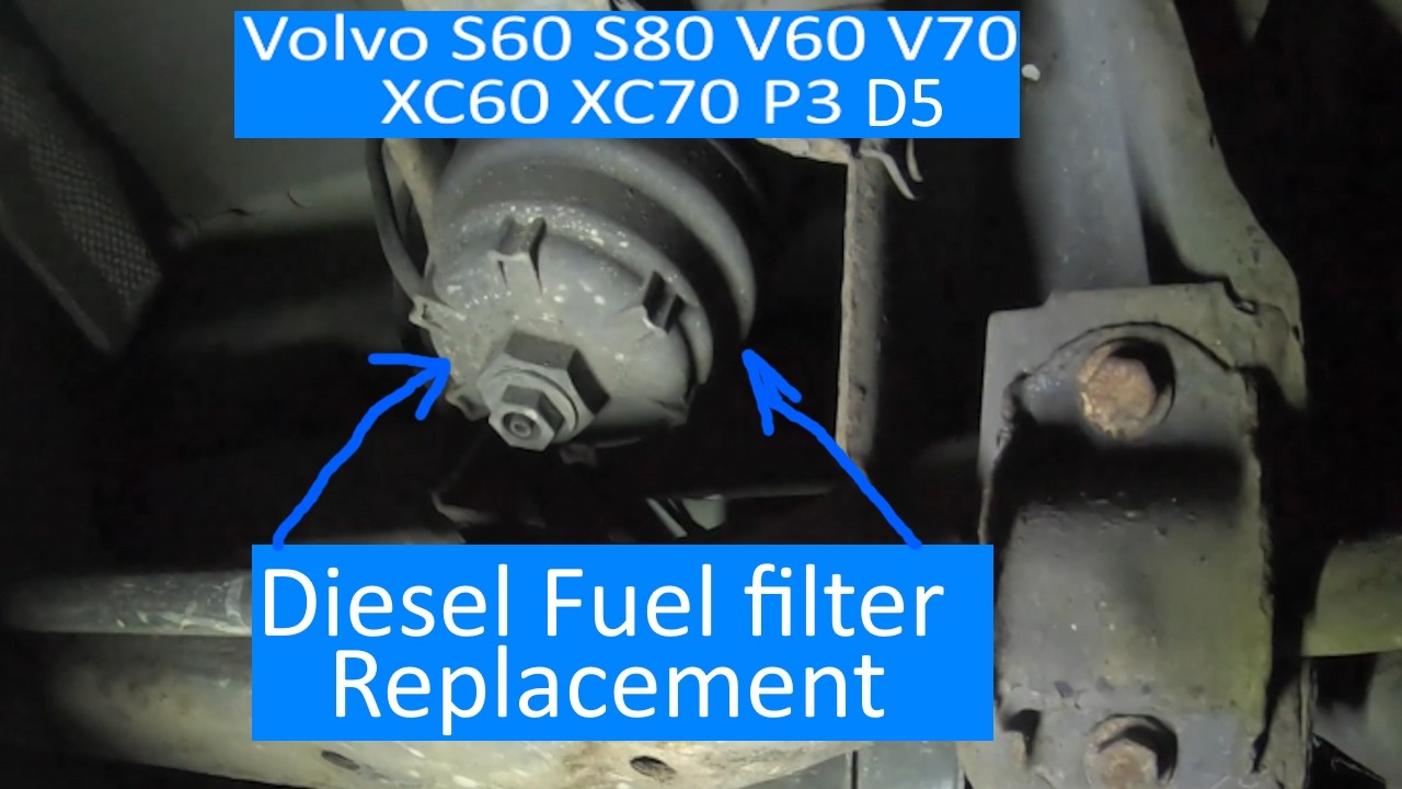 Volvo V60 D5 or D4 Fuel Filter replacement. also applies to (S60 S80 V70 XC60 XC70 P3 Platform)