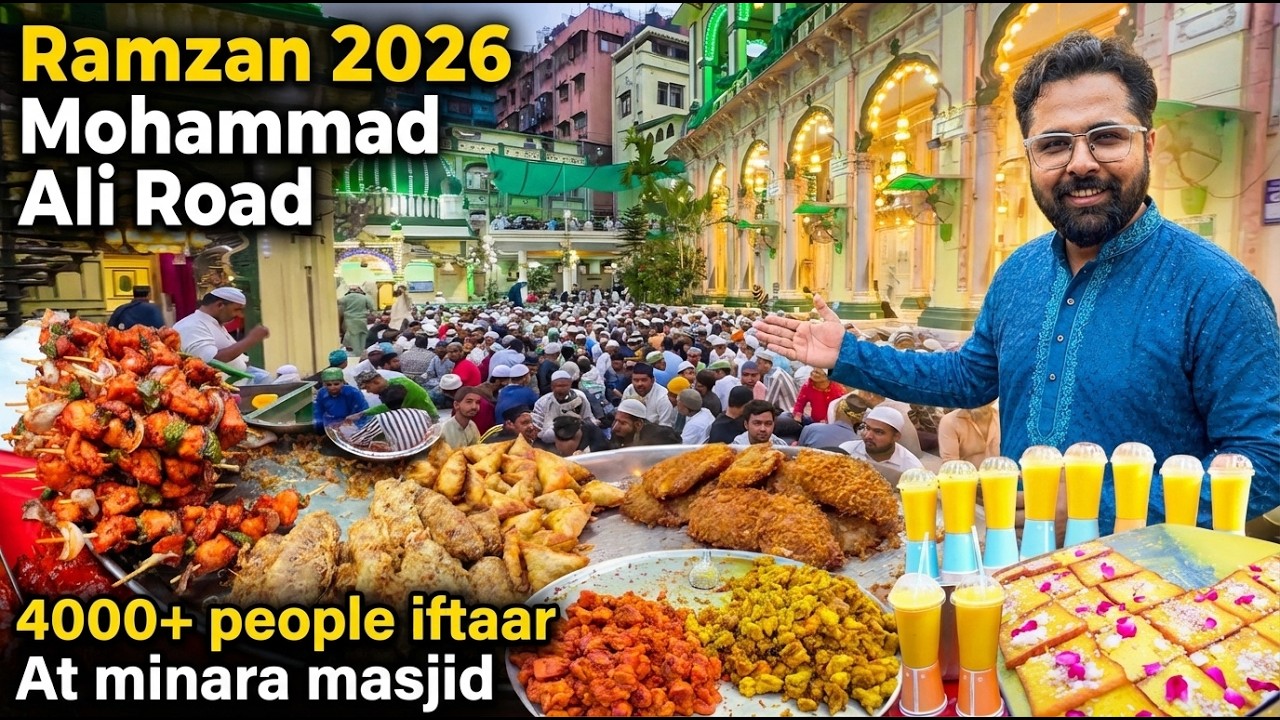 Mohammad Ali Road Mumbai Ramadan 2026 | Iftar At Minara Masjid | Ramzan Street Food Mumbai