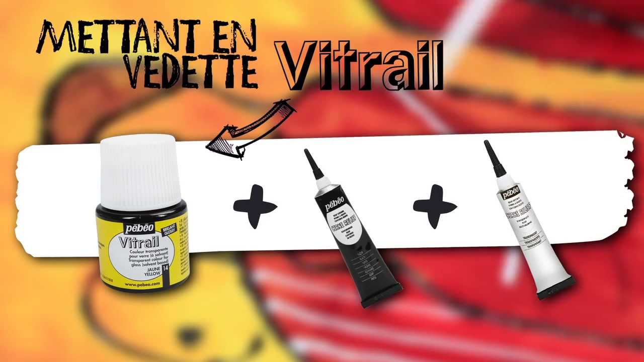 Pebeo Mixed Media mettant en vedette Vitrail