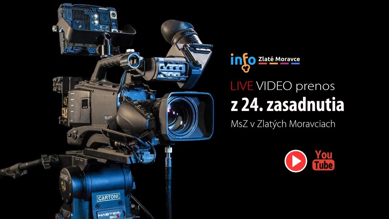 Video prenos z 24. zasadnutia MsZ v Zlatých Moravciach