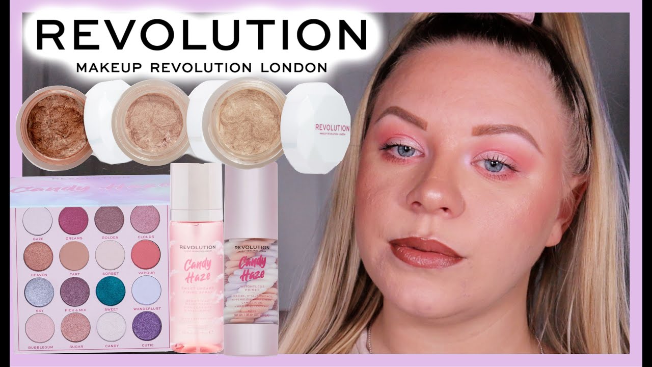 NEW REVOLUTION CANDY HAZE COLLECTION REVIEW ☁️ | makeupwithalixkate