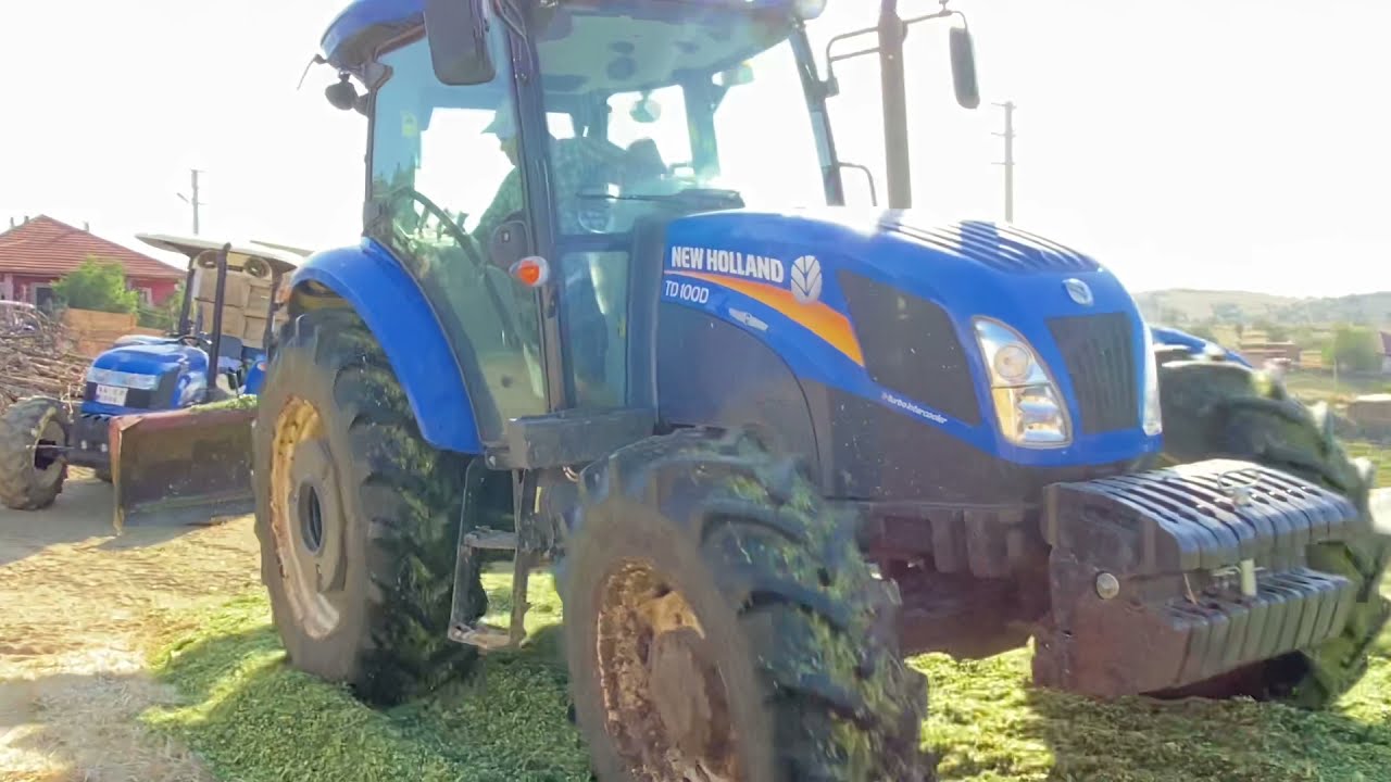 newhollandtd110d ile Mısır slajı çiğneme
