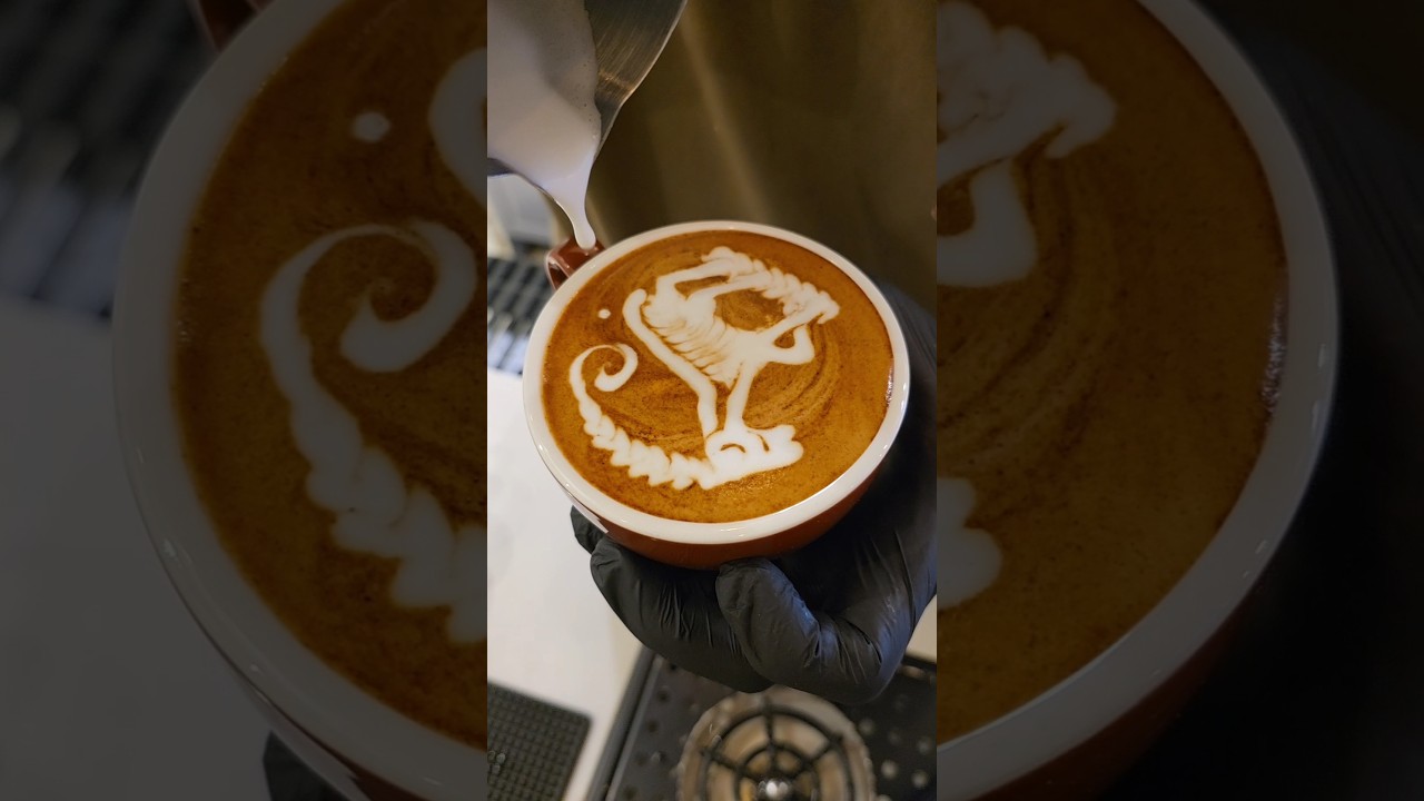 How to make pro latte art ☺️ #reelsvideoシ #viralshorts #short #latteart #viralreelsシ #coffeetime