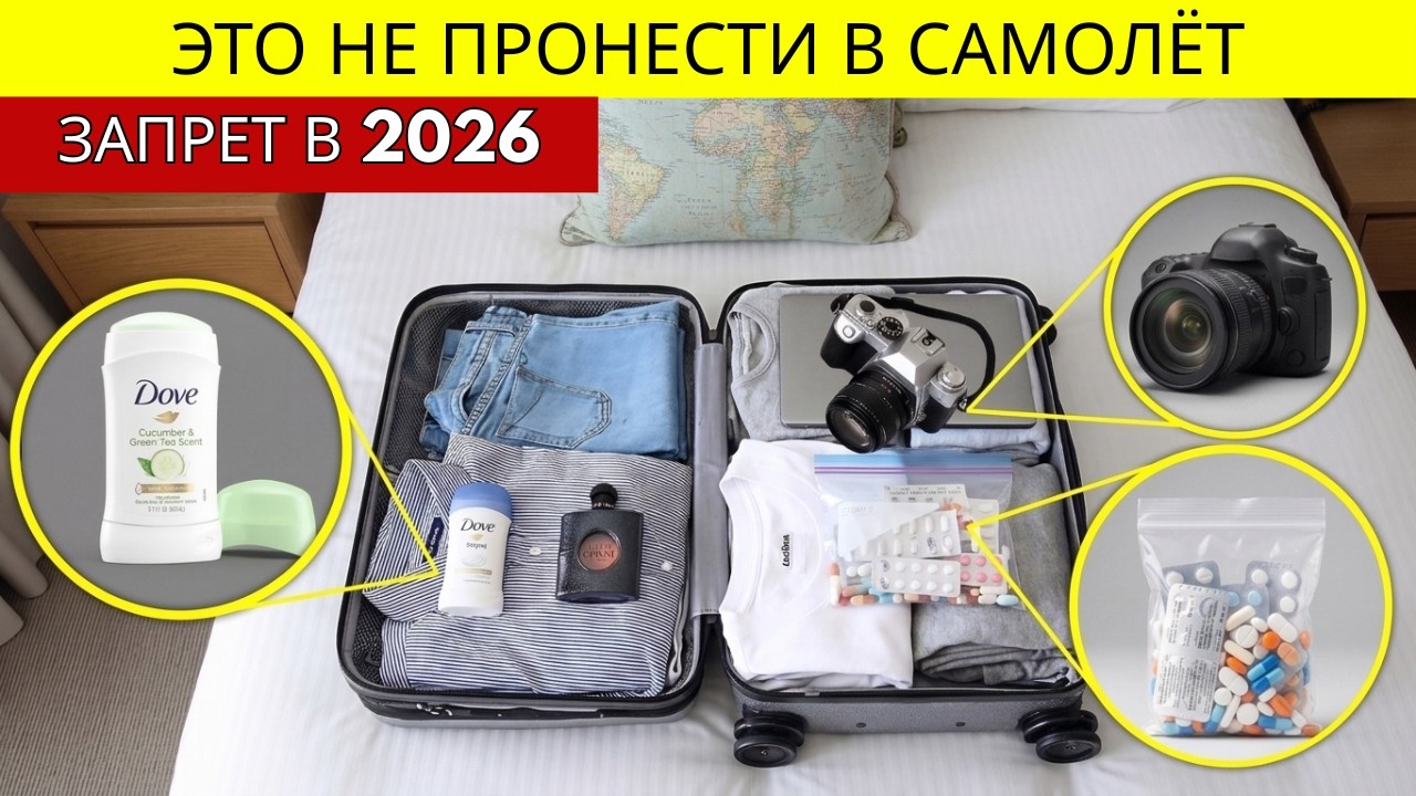 24 вещи, запрещённые в багаже в 2026 году (мгновенная проверка)