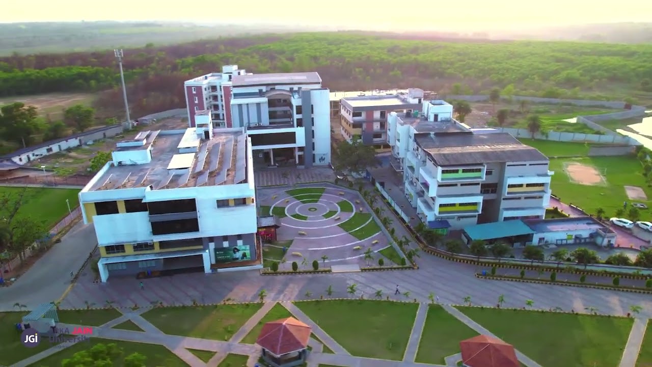 Dynamic Aerial View of Arka Jain University Campus