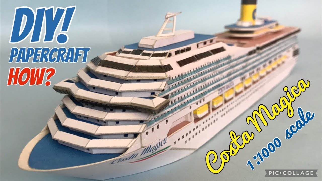 DIY Papercraft - Costa Magica 1:1000 FULL BUILD