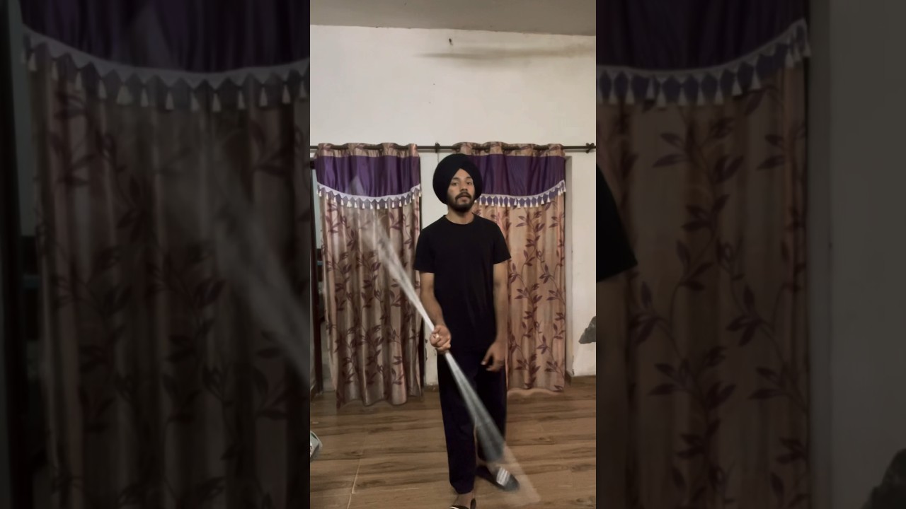 😬#gatka #proudtobesikh #sikhculture #sikhlife #martialarts #neverforget #bostaff #punjabisong