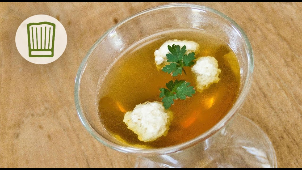 Wildconsommé mit Trüffelklößchen #chefkoch