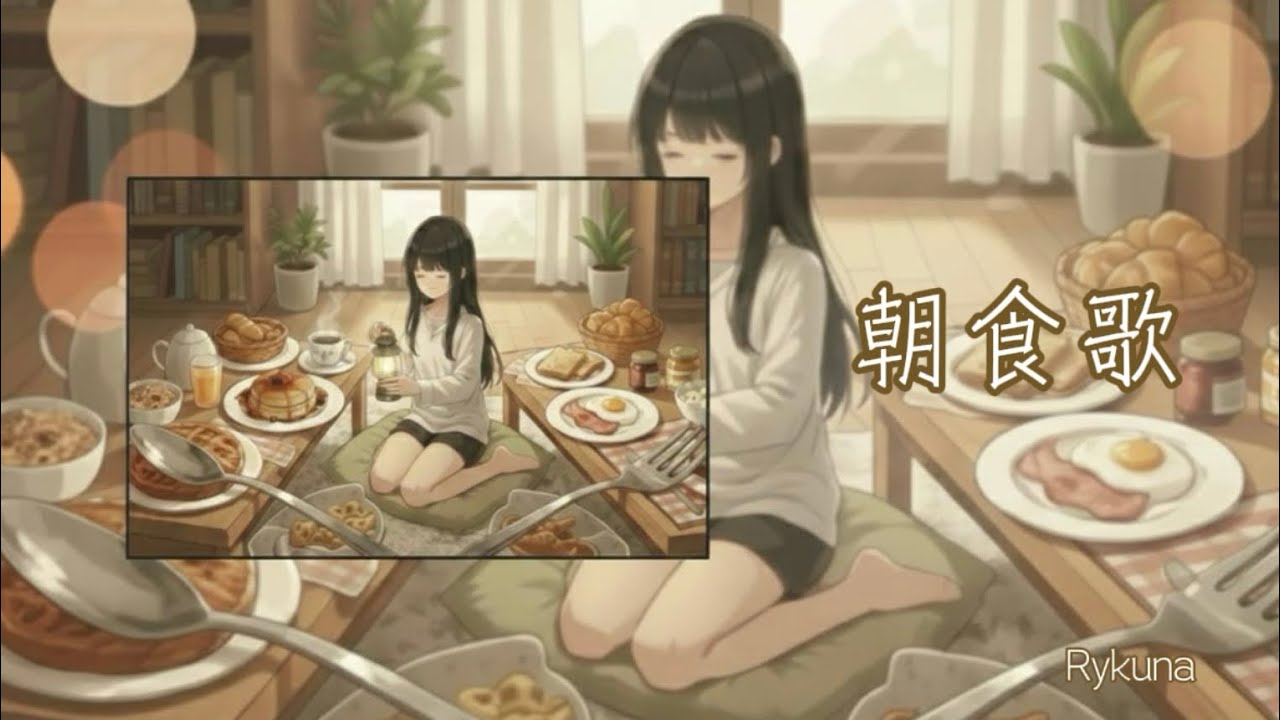 Rykuna - 朝食歌 【 Lyrics Video 】