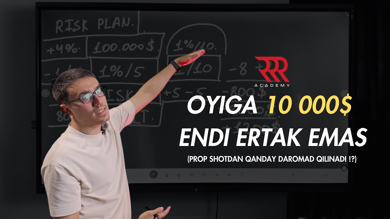 RISK VA MONEY MANAGEMENT, TOP PROP SHOTLAR VA ULARDAN STABIL DAROMAD QILISH YO`LI