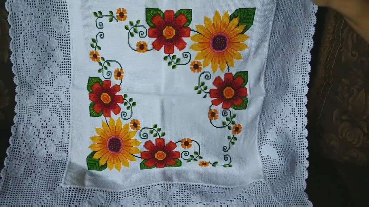 Servilletas en Punto de cruz, que te encantaran.😍😍😍