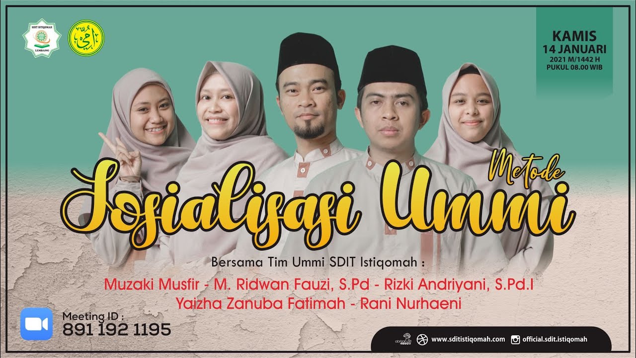 Sosialisasi Metode Ummi Kelas 1 TP.  2020/2021