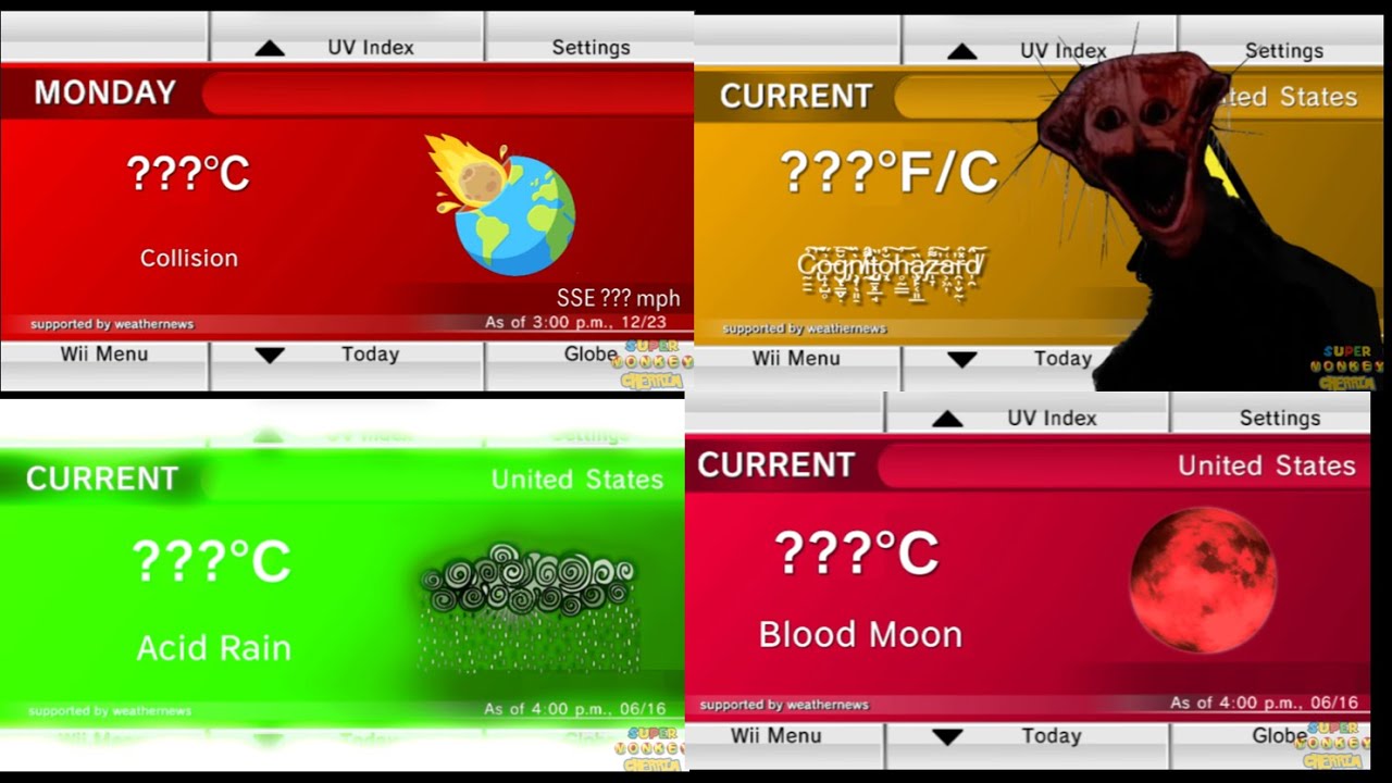 (UPDATED) My Nintendo Wii Forecast Channel is Broken Compilation