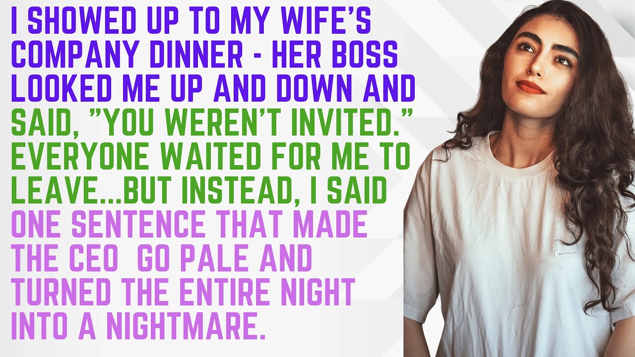 I Showed Up to My Wife&rsquo;s Company Dinner &mdash; Her Boss Looked Me Up and Down and Said, &ldquo;You Weren&rsquo;t....