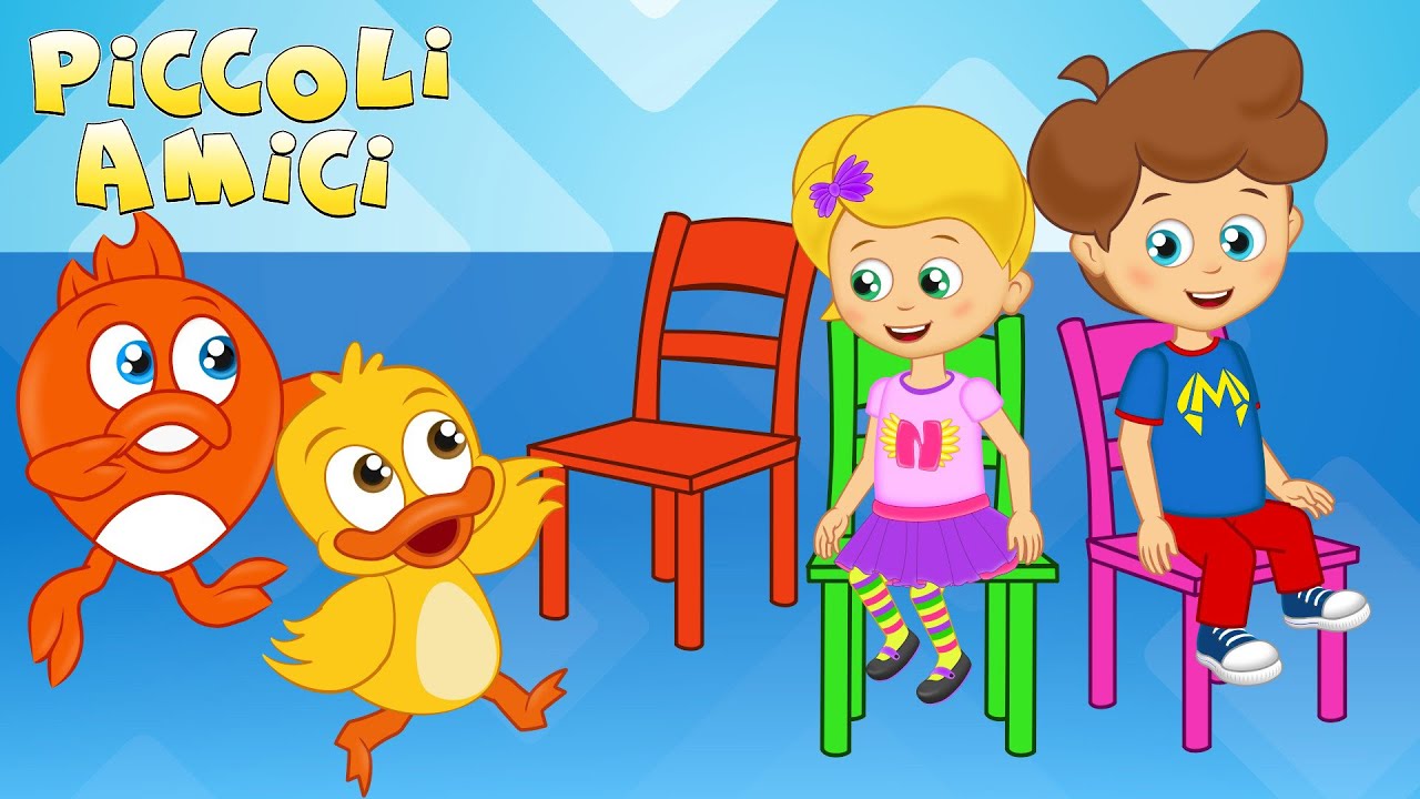 Il Gioco Delle Sedie Musicali (NUOVA) canzone | Canzoni per Bambini con Piccoli Amici