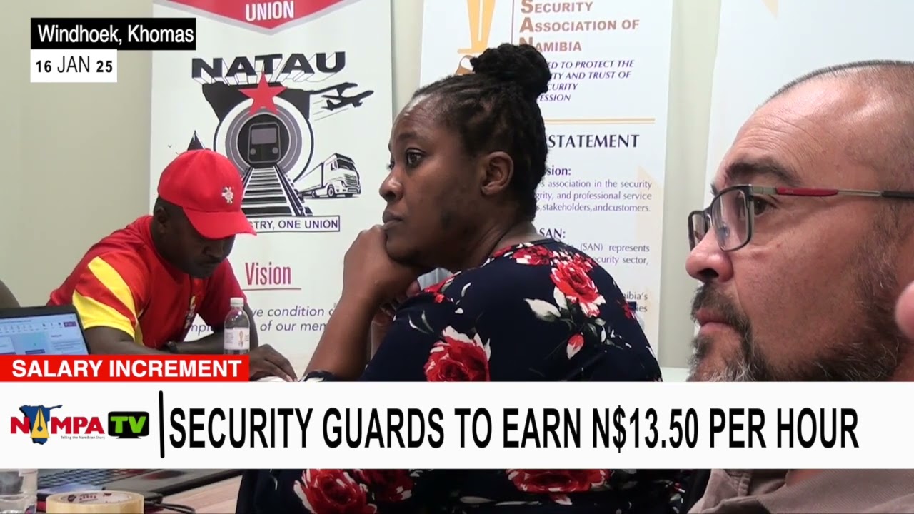 Security guards to earn N$13,50 per hour