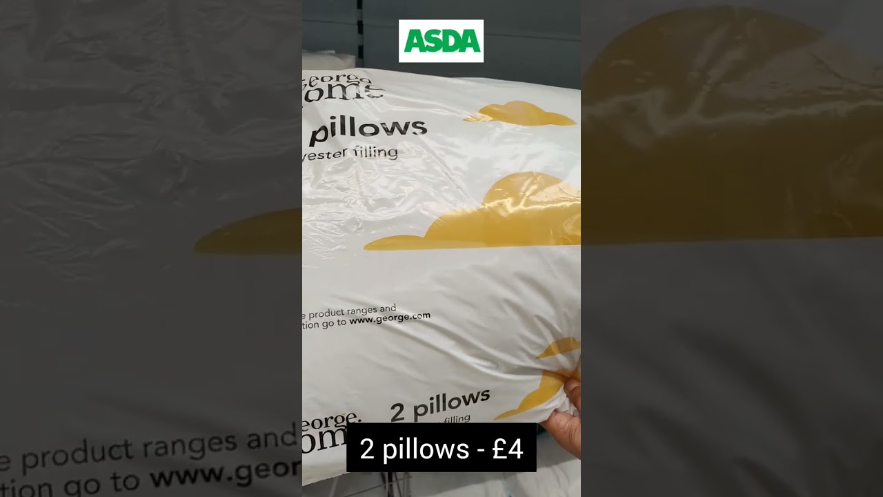 Pillows- price comparison in UK Supermarkets #asdahaul #homebargains #wilko #primark #cost #ukvlog