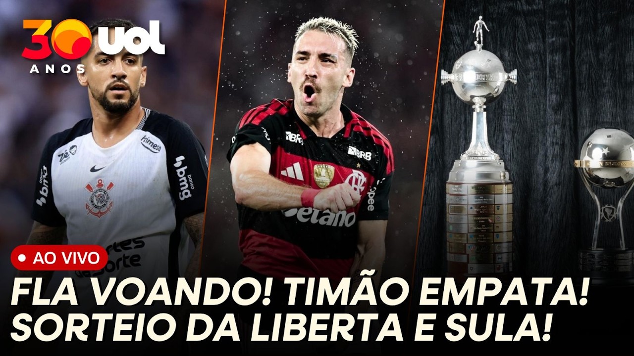 FLAMENGO EMBALADO! CHAPE X CORINTHIANS! PALMEIRAS E SÃO PAULO TROCAM FARPAS! SORTEIO DA LIBERTA E+