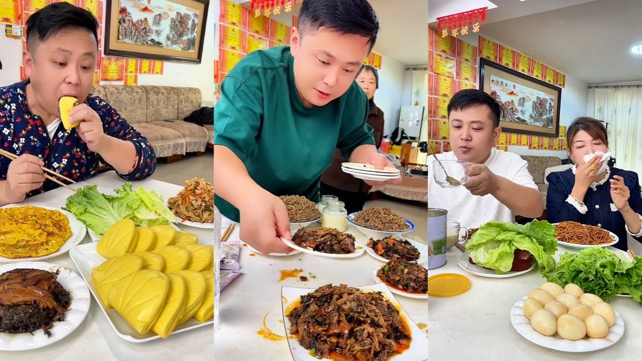 couple food funny eating