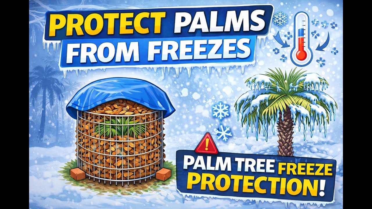 Palm Tree Winter Protection - 7 Methods for Cold Weather Survival!❄️🌴