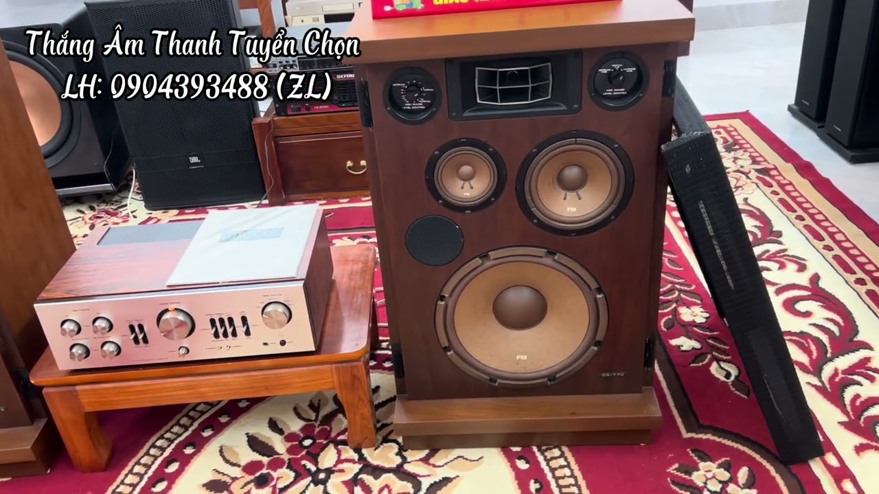 Amply LUXMAN L-80 & Loa Pioneer Cs-770 
