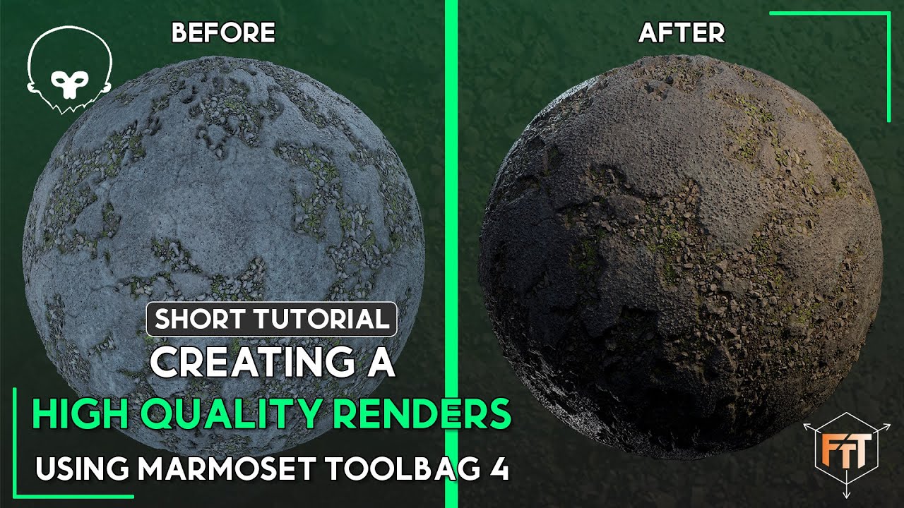 Creating high-quality material renders using Marmoset Toolbag 4