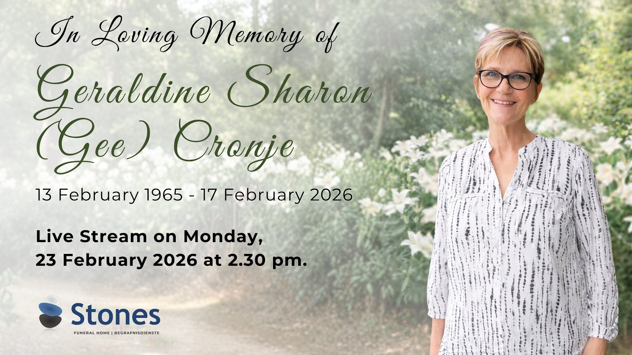 The Celebration of Geraldine Sharon (Gee) Cronje