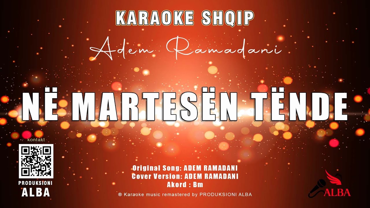 Karaoke Shqip - NË MARTESËN TËNDE (Cover song ADEM RAMADANI)