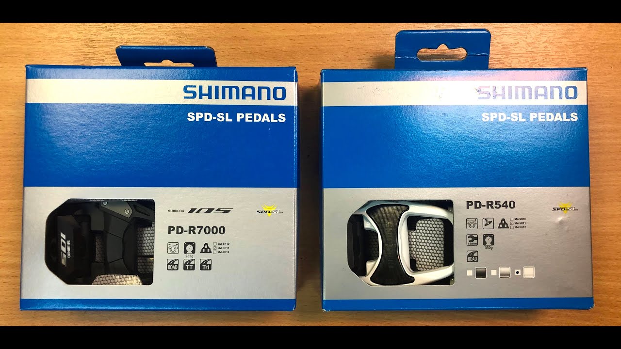 Педали Shimano 105 SPD-SL и Shimano PD-R540 SPD-SL - Обзор и Распаковка.