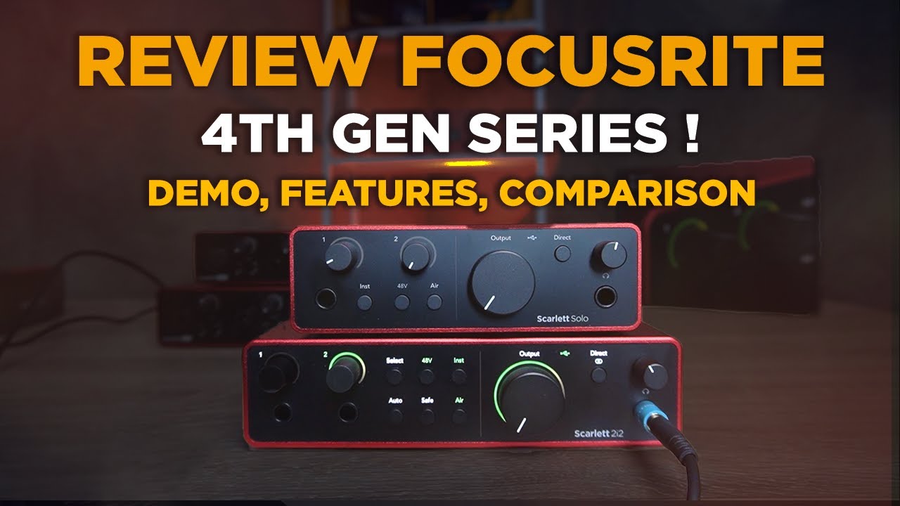 Review Focusrite Scarlett 4th Gen Series (Fitur, Demo, Samples Comparison) worth-it upgraded!