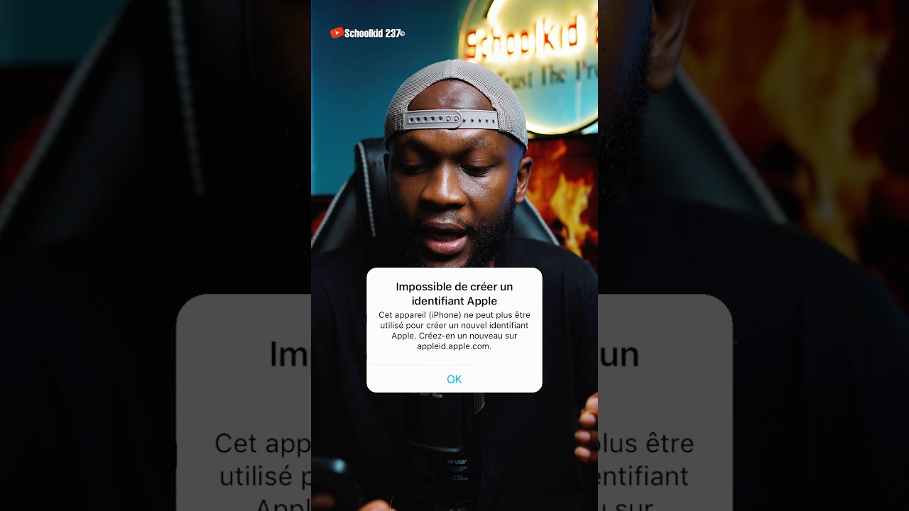 SOLUTION - impossible de cr&eacute;er votre compte pour le moment iPhone 📲