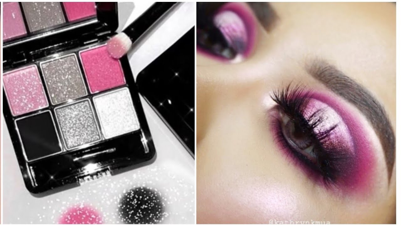 Beautiful Pink party eye makeup 