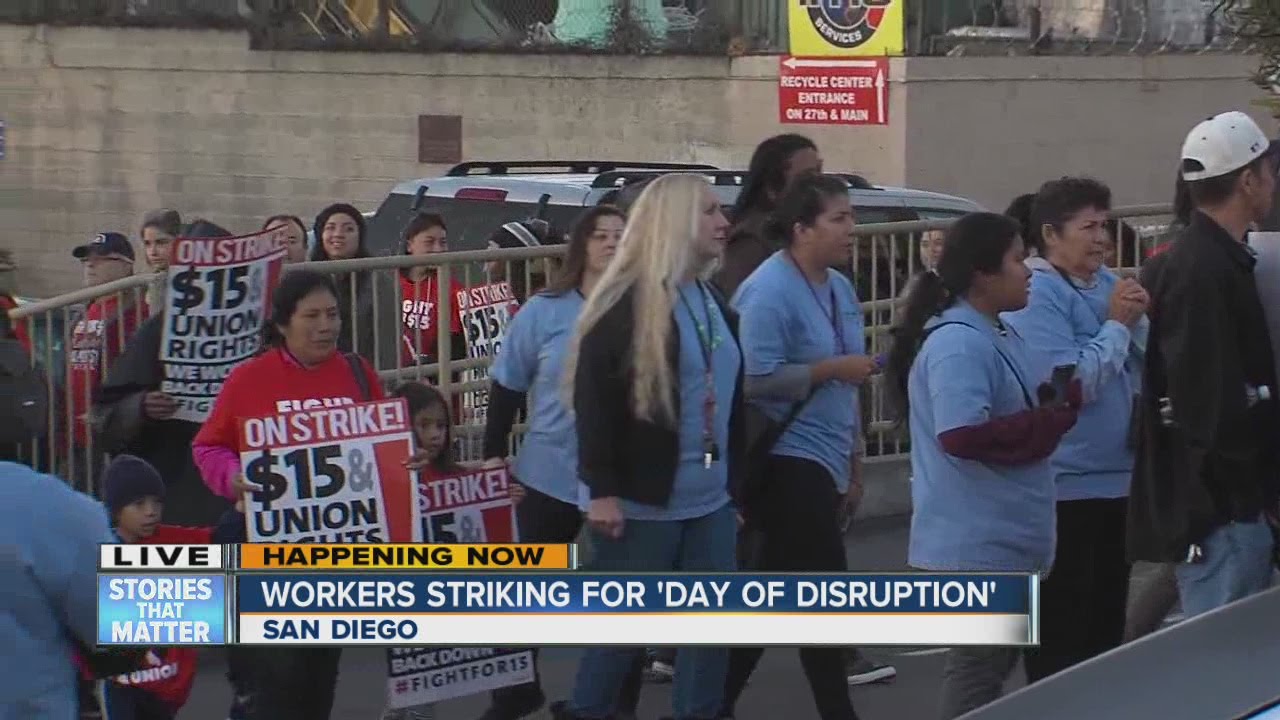 San Diego workers to strike for &lsquo;Day of Disruption'