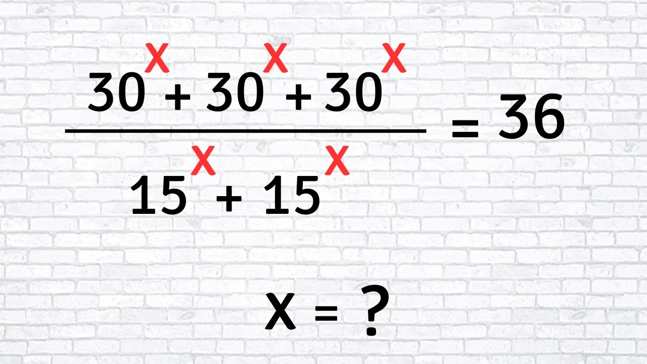 A Very Nice Exponential Algebra math Problem | Mathematics Entrance Exam |