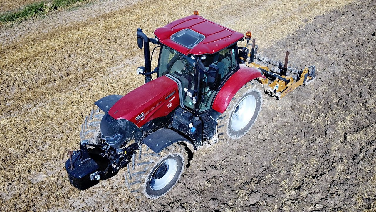 Barley stubbles ripping | Case IH Maxxum 150 CVX & Alpego Skat K1