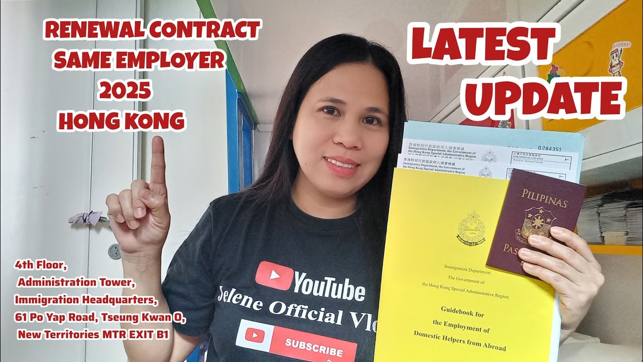 HOW TO RENEWAL CONTRACT SAME EMPLOYER 2025 Latest Update Hong Kong @JeleneOfficialVlogs #update