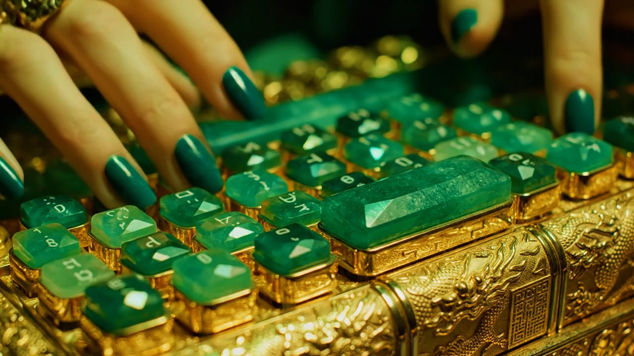 💎⌨️ 10 Minutes Luxury Keyboard ASMR | Glass, Jelly & Crystal Typing Sounds