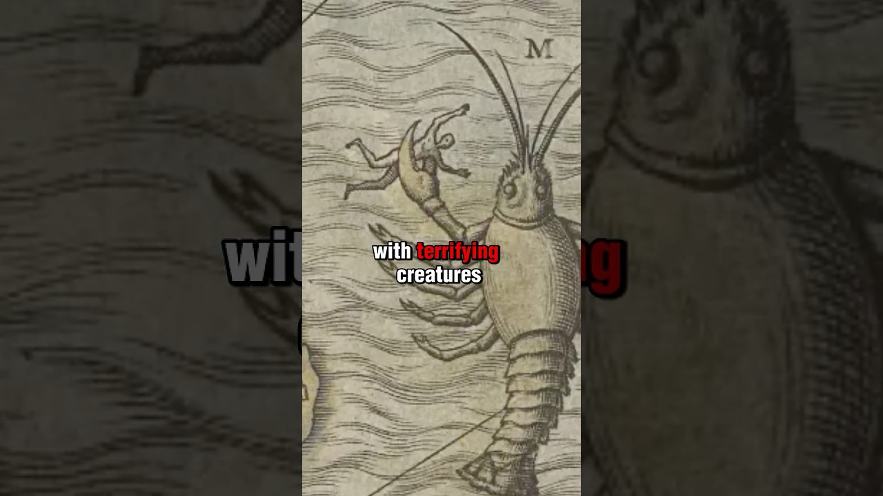 Why Did Ancient Maps Show Sea Monsters? #facts  #history  #shorts