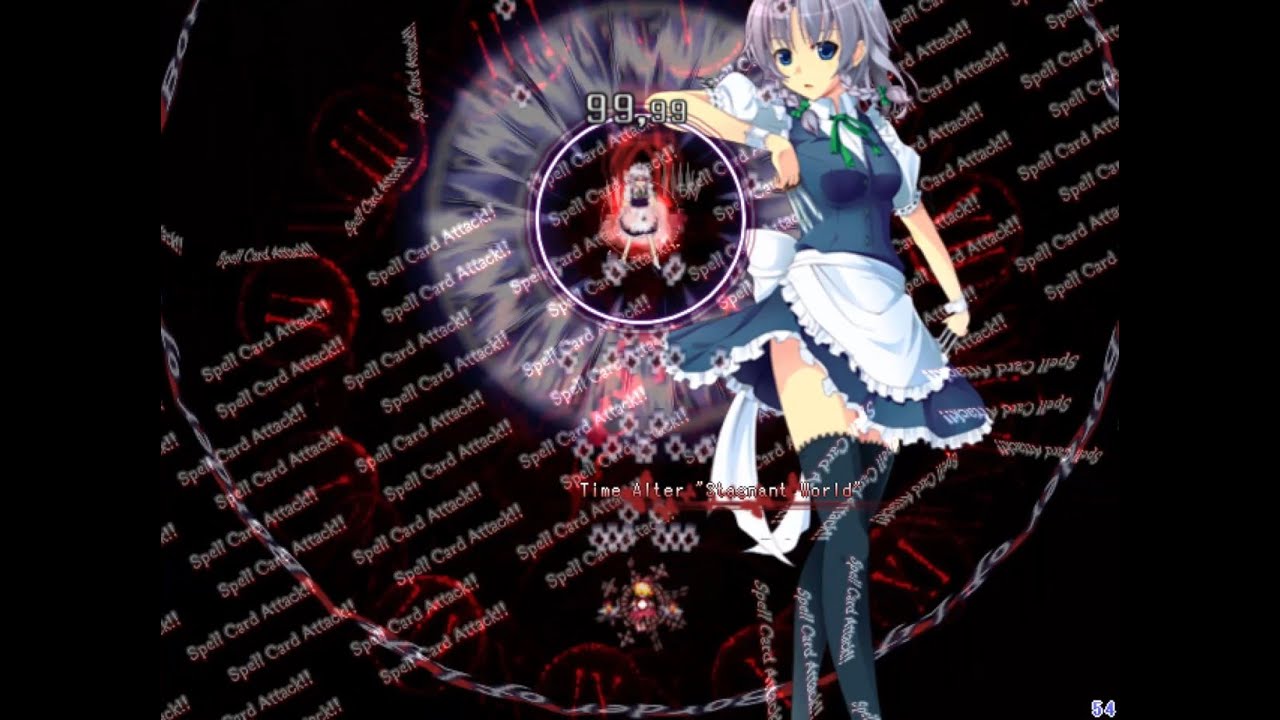 Touhou Danmakufu - Sakuya Boss Fight (by Sariel)