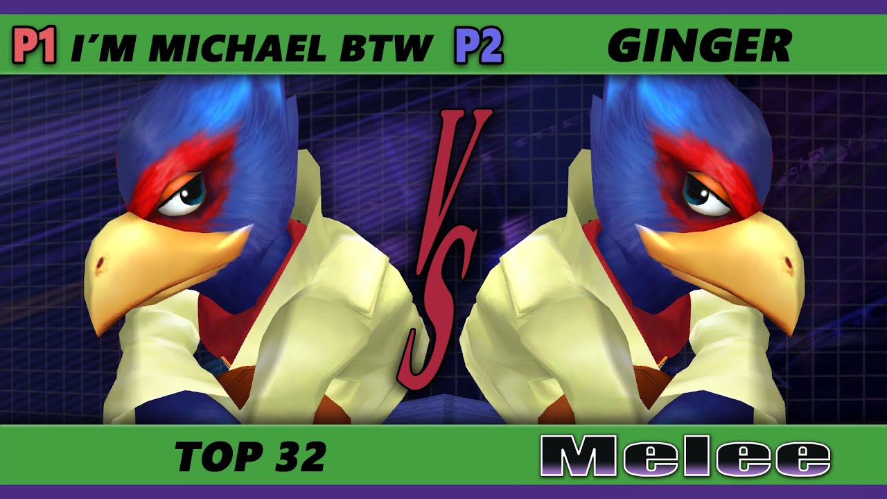 S@X 393 Online Top 32 - I'm Michael BTW (Falco) Vs. Ginger (Falco) Smash Melee - SSBM