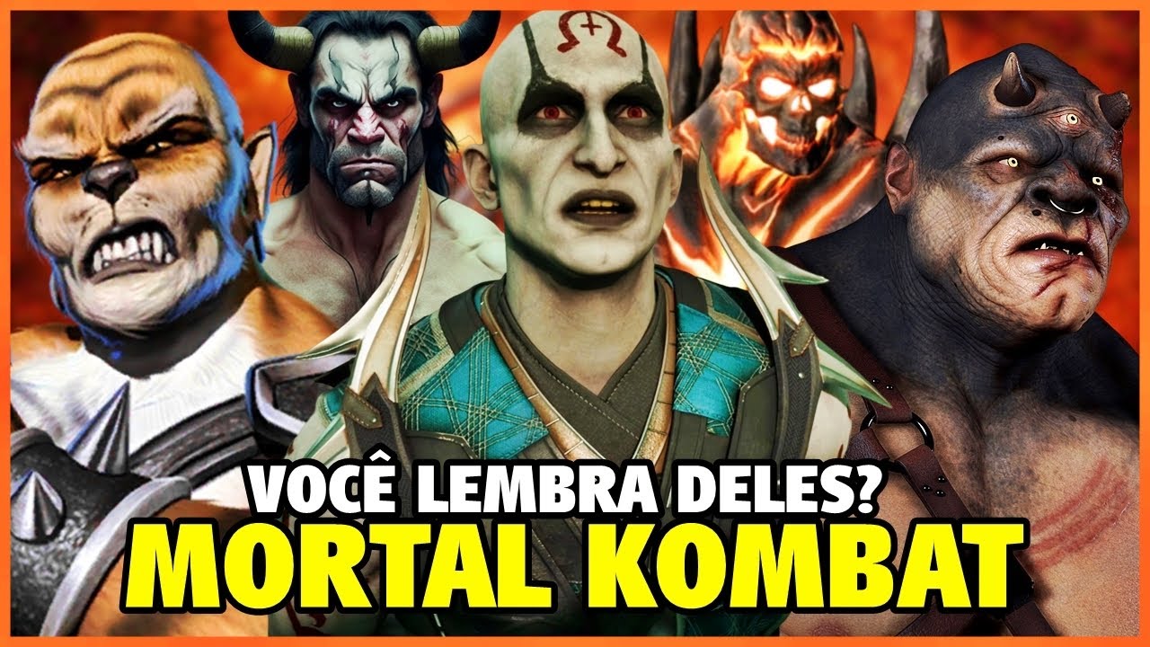 LISTA COMPLETA COM TODOS 15 SUBCHEFES DOS JOGOS MORTAL KOMBAT (1992 - 2023)