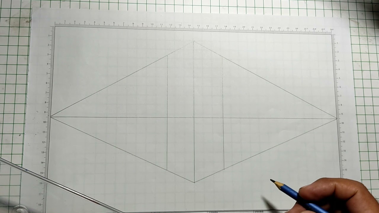 Edificio sencillo con dos puntos de fuga