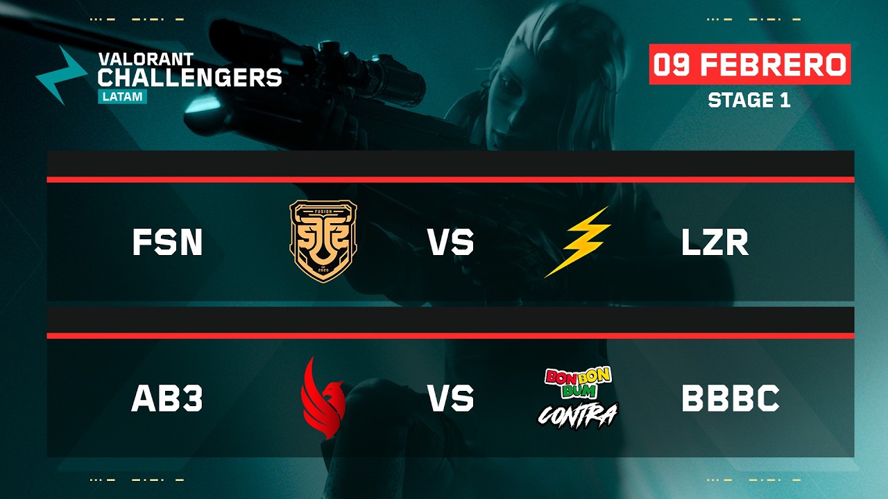 FSN vs LZR | AB3 vs BBBC | VALORANT Challengers LATAM Norte | Stage 1| Semana 3 Día 1 | Fase regular