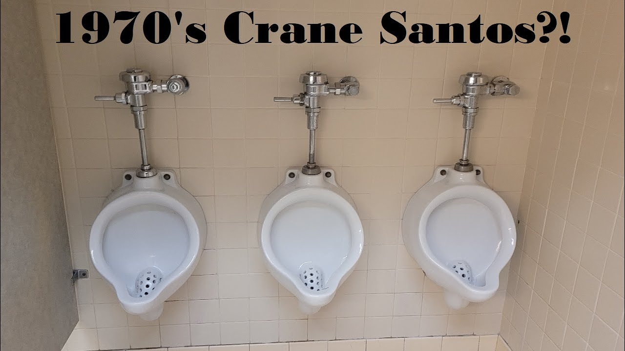 [BT] Stratford Oaks Men's Restrooms with 1974 Crane Fixtures (Winston Salem, NC)